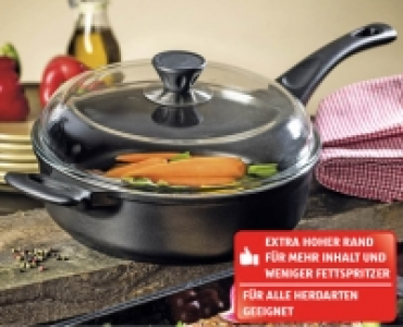 CROFTON® Aluguss-Pfanne mit Glasdeckel