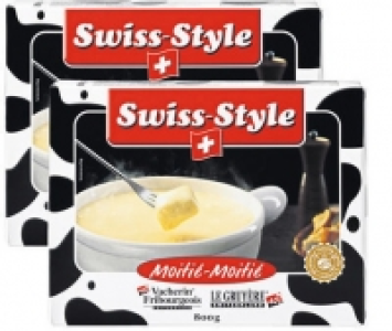 Fondue Swiss-Style Moitié-Moitié und Tradition im Duo-Pack
