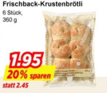 Frischback-Krustenbrötli