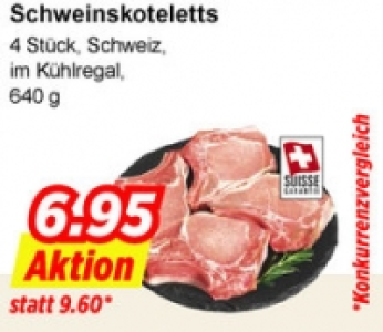 Schweinskoteletts CHF 6.95