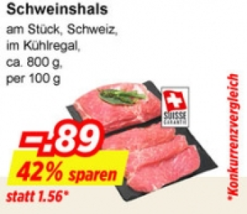 Schweinshals CHF 0.89