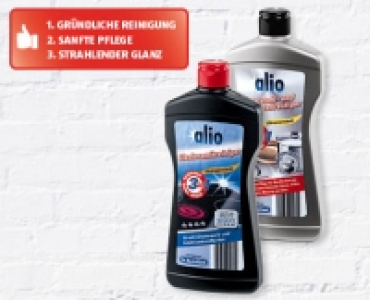 Aldi Suisse  ALIO Glaskeramik-/Edelstahl- und Buntmetallreiniger 3 in 1