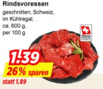 Rindsvoressen CHF 1.39