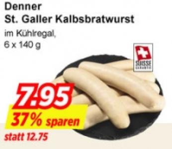 Denner St. Galler Kalbsbratwurst CHF 7.95