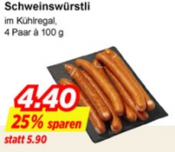 Schweinswürstli CHF 4.40