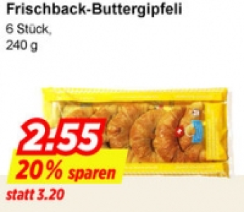 Frischback-Buttergipfeli