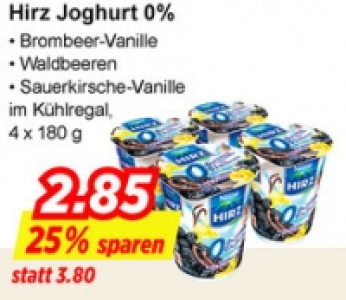Hirz Joghurt 0% CHF 2.85
