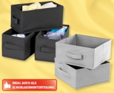 EASY HOME® Textil-Ordnungsboxen-Set
