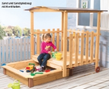 OUTDOOR ZONE Spielhaus mit Sandkasten