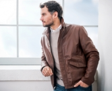 ROYAL CLASS Herren-Lammnappa-Lederjacke