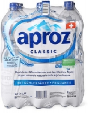 Aproz oder Aproz Plus im 6er-Pack, 6 x 1,5 Liter und 6 x 1 Liter