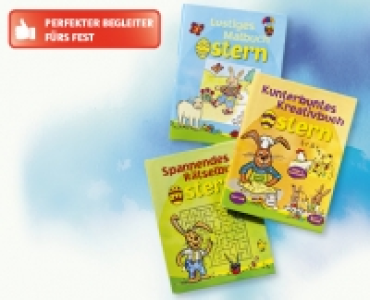 Oster-Mal-/Spassbuch
