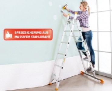 WORKZONE® 3-Wege Alu-Leiter CHF 49.90