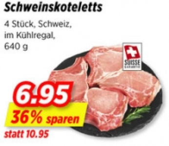 Schweinskoteletts CHF 6.95