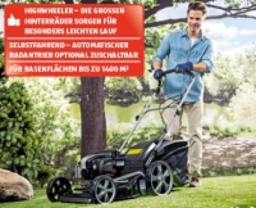 GARDENLINE® Benzin-Rasenmäher PLUS 3 R