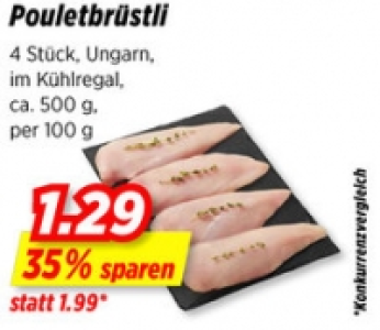 Pouletbrüstli CHF 1.29
