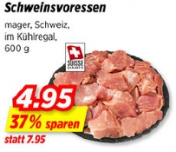 Schweinsvoressen CHF&nbsp;4.95