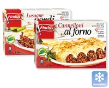 FINDUS®Lasagne verdi/Cannelloni al forno