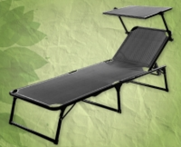 GARDENLINE&reg; Alu-Dreibeinliege mit Sonnendach