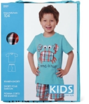 Knaben Shorty mit gewobenen Shorts