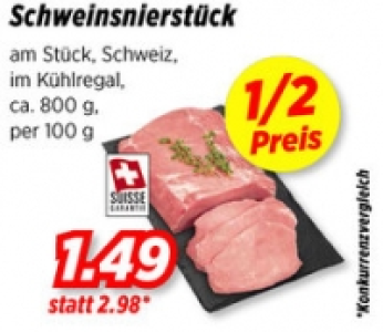 Schweinsnierstück CHF 2.98