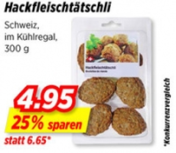 Hackfleischtätschli CHF 4.95