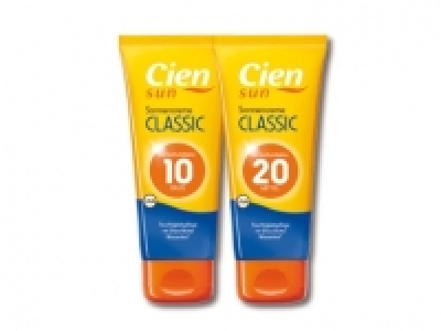 Sonnencreme, LSF 10 und 20