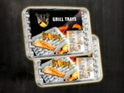 Aluminium-Grillschalen eckig, 10 St&uuml;ck