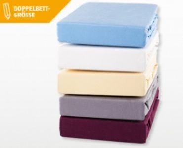 MY LIVING STYLE Interlock-Jersey-Spannleintuch