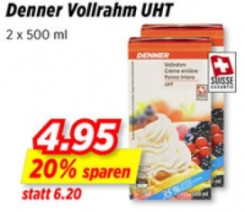 Denner Vollrahm UHT CHF 4.95