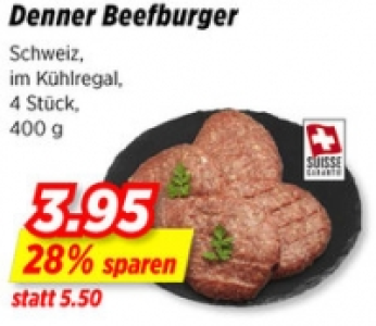 Denner Beefburger CHF 3.95