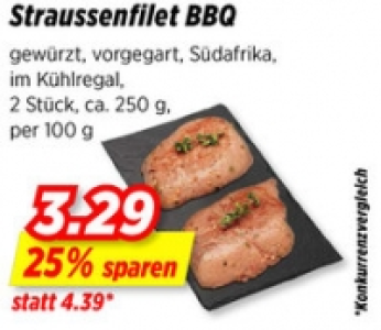 Straussenfilet BBQ
