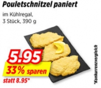 Pouletschnitzel paniert CHF 5.95