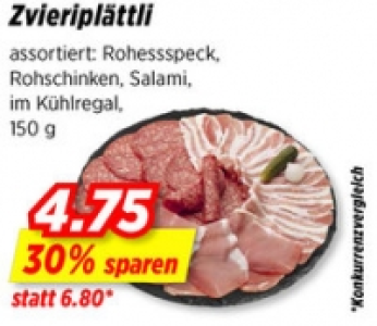 Zvieriplättli