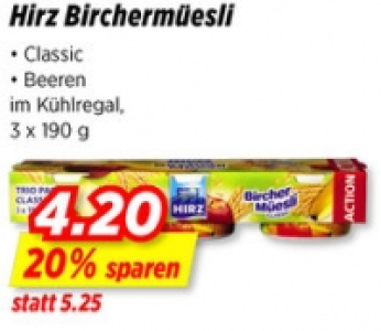 Hirz Birchermüesli CHF 4.20