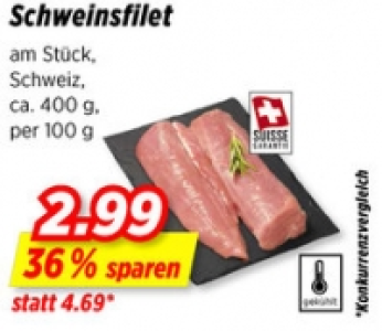 Schweinsfilet CHF 2.99