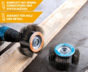 WORKZONE® Drahtbürsten für Bohrmaschinen