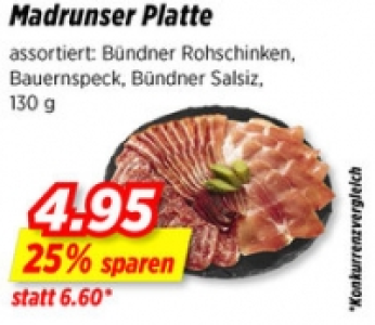 Madrunser Platte CHF 4.95