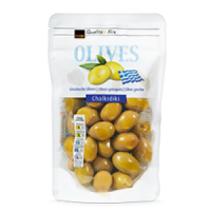 auf alle griechischen Coop Oliven im Beutel