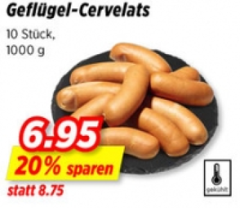 Gefl&uuml;gel-Cervelats
