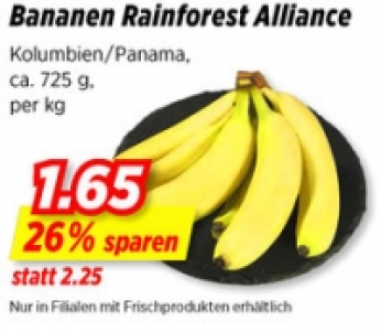 Bananen Rainforest Alliance CHF 1.75