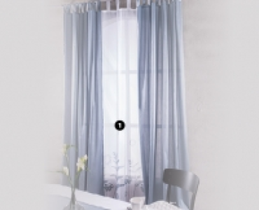1. MY LIVING STYLE Transparente Vorhänge CHF 14.99
