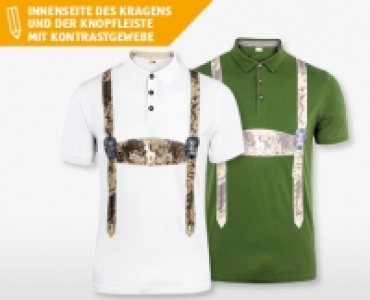 DER WILDSCH&Uuml;TZ&reg; Herren-Trachten-Poloshirt