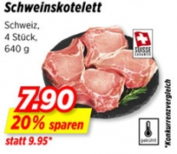 Schweinskoteletts CHF 7.90