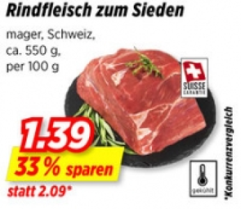 Rindfleisch zum Sieden CHF 1.39