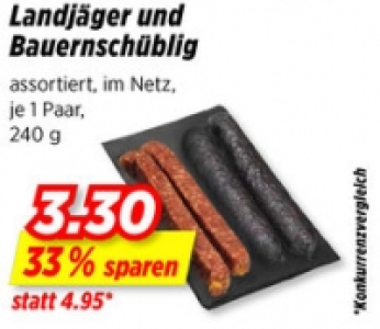 Landjäger und Bauernschüblig