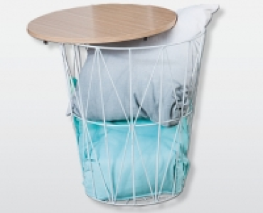 LIVING STYLE Aufbewahrungskorb mit Holzdeckel