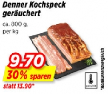 Denner Kochspeck geräuchert CHF 9.70
