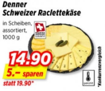 Denner Schweizer Raclettekäse CHF 14.90