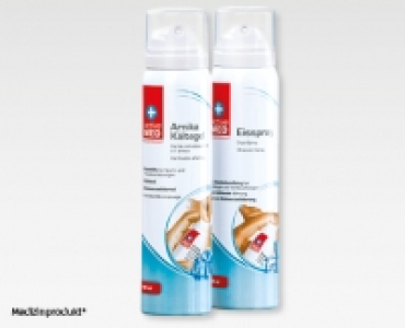 Aldi Suisse  ACTIVE MED Arnika-Kältegel/Eisspray